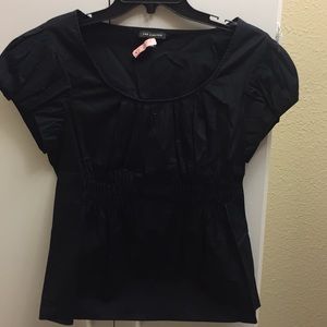 Ruched The Limited black blouse